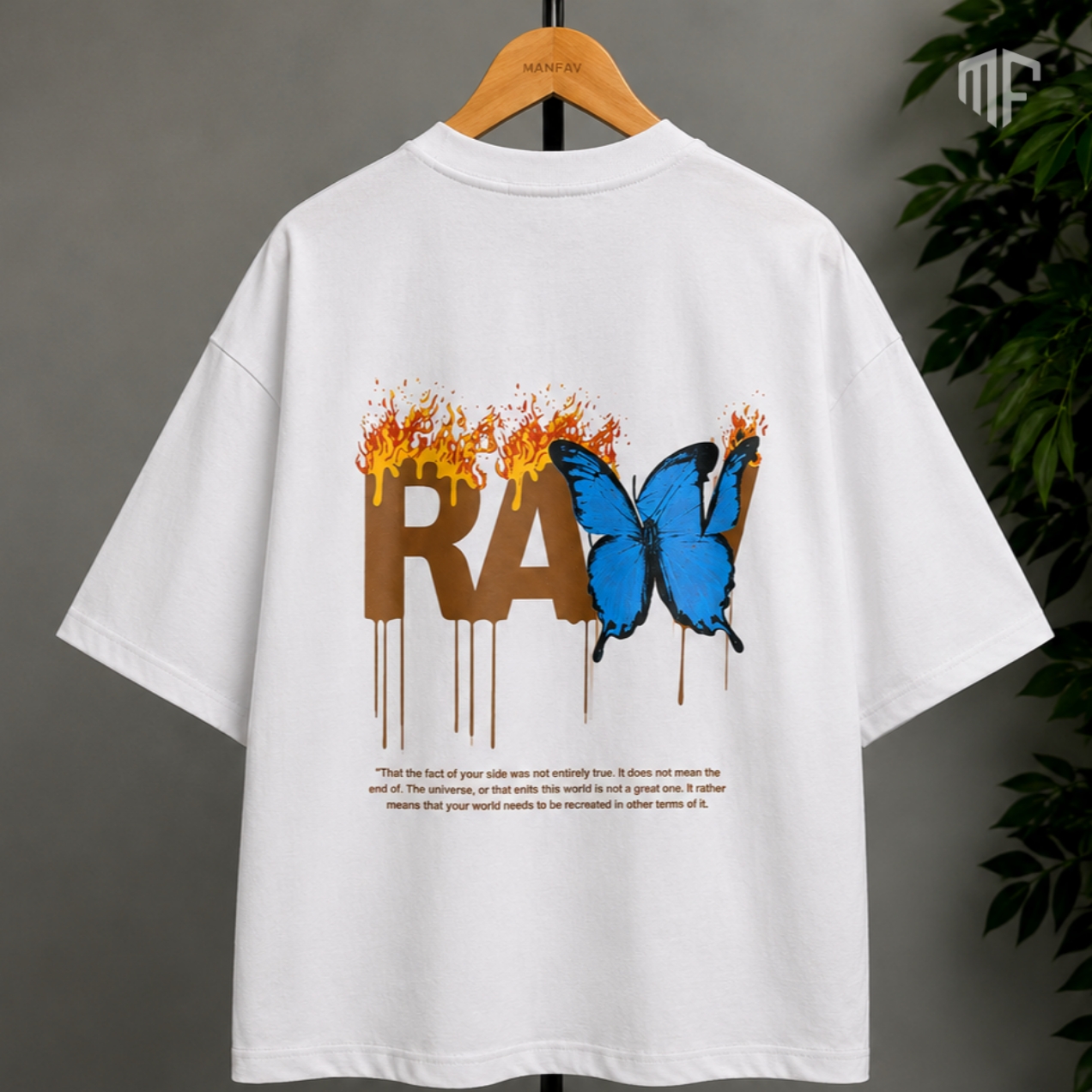 Drop Shoulder T-Shirt for men | White