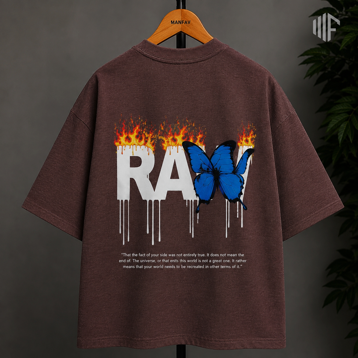 Drop Shoulder T-shirt for Men | Coffe
