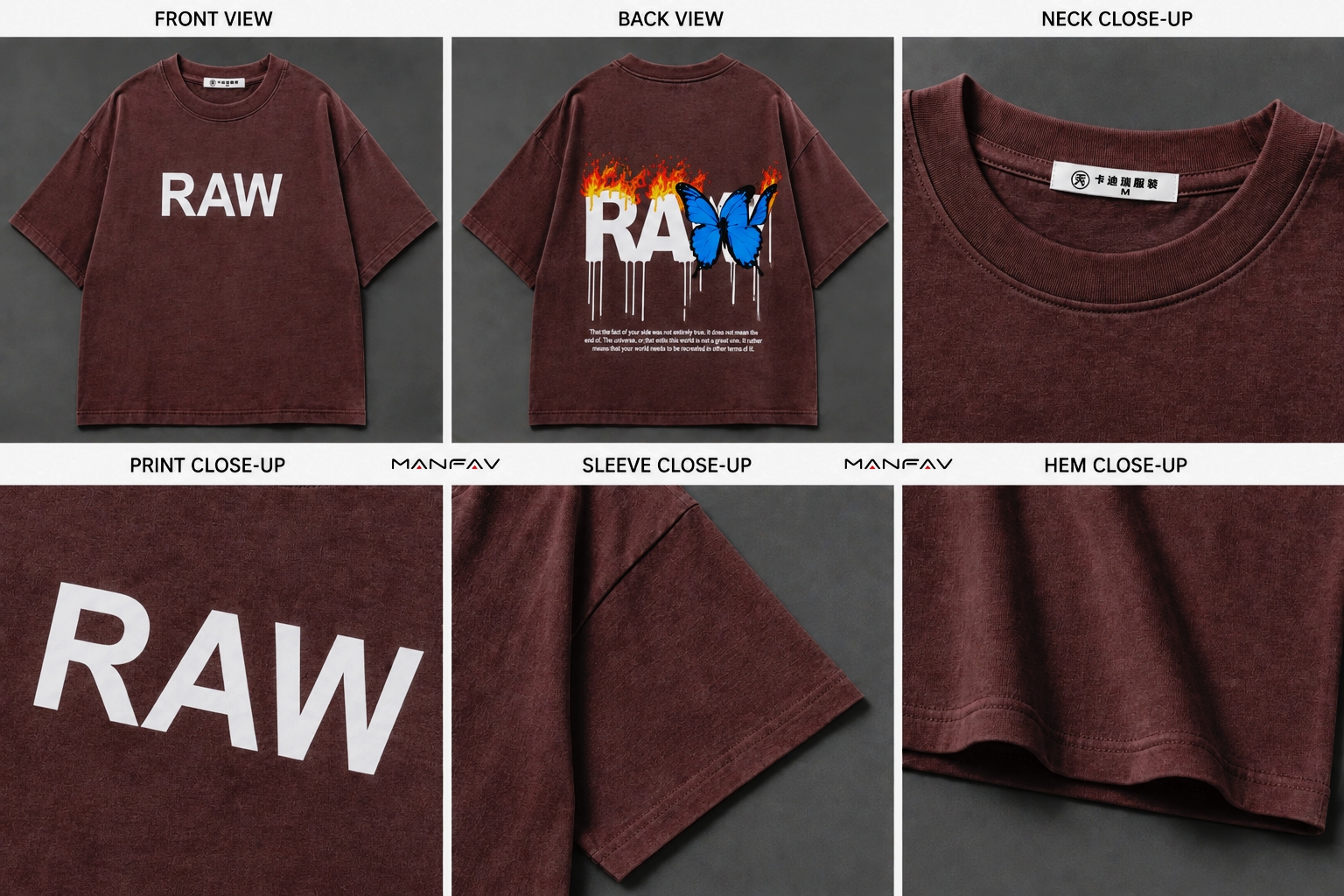 Drop Shoulder T-shirt for Men | Coffe